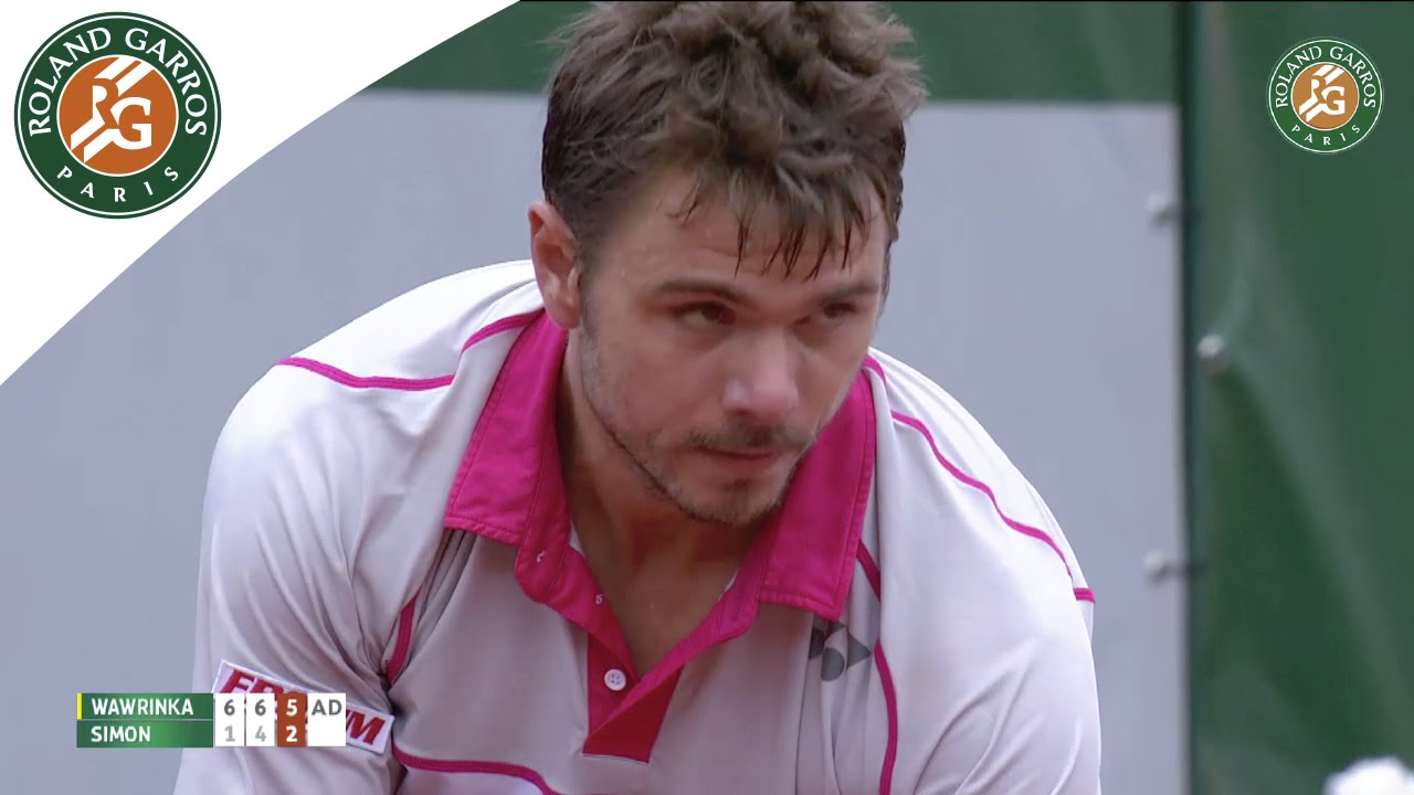 Stan Wawrinka v Gilles Simon Highlights - Men's Round 4 2015 - Roland Garros