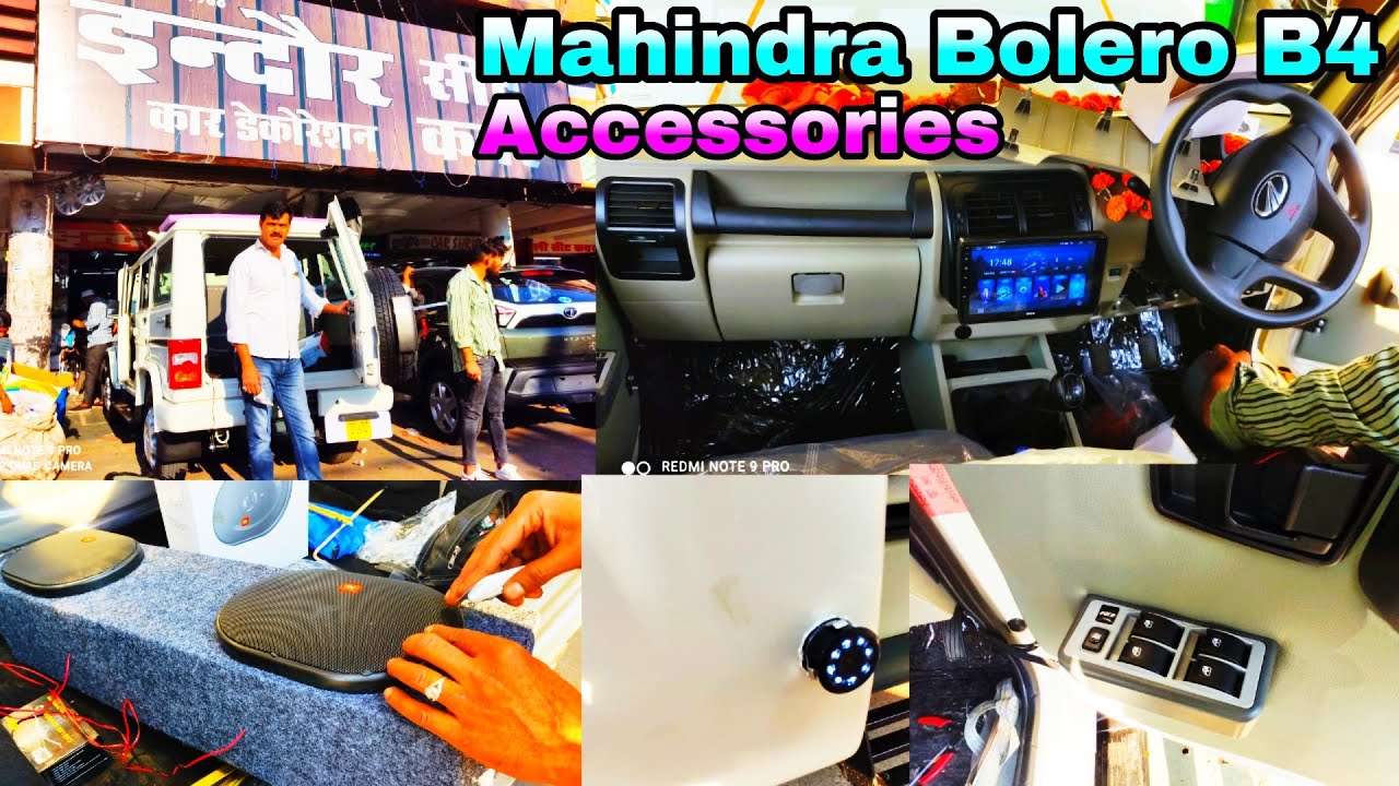 2020 B4 Mahindra Bolero Accessories | Android System | Camera | Power window | Central Lock | Matt's