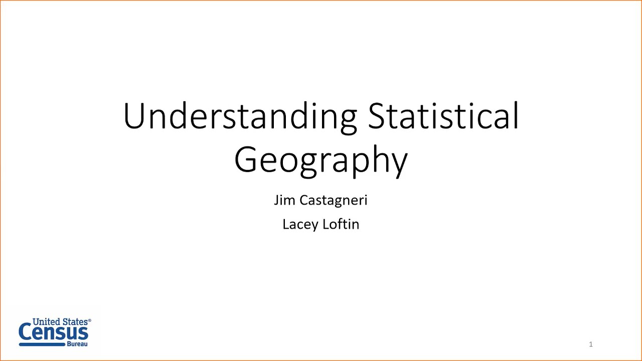 Understanding Statistical Geographies