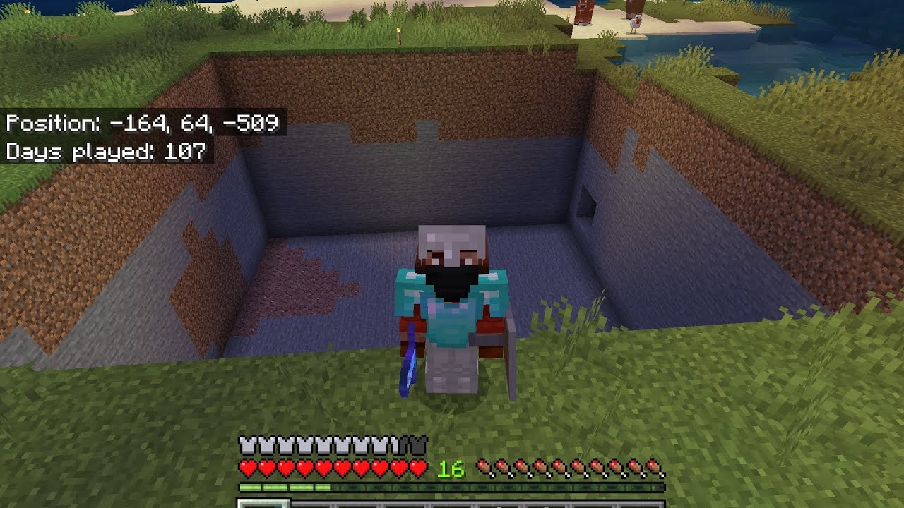 Route 66 minecraft survival episode 18 basically ASMR quary digging