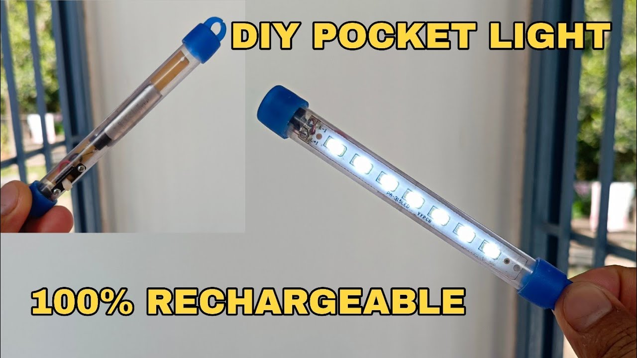 How to Make a DIY Rechargeable Pocket Light! (Super Bright & Simple) 