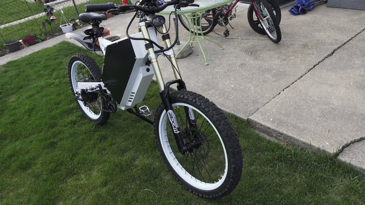 K8 STEALTH BOMBER ENDURO E-BIKE! ONLY 2 MODS - REST IS STOCK! 40~50+MPH ON ALL TERRAIN! OFF ALIBABA!