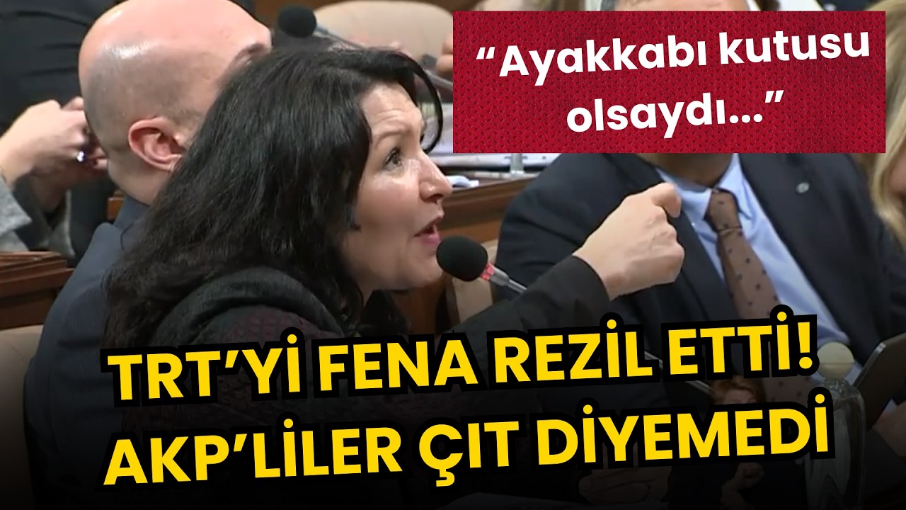 Meclis’te TRT’yi fena rezil etti! AKP’liler çıt diyemedi: “Ayakkabı kutusu olsaydı...”
