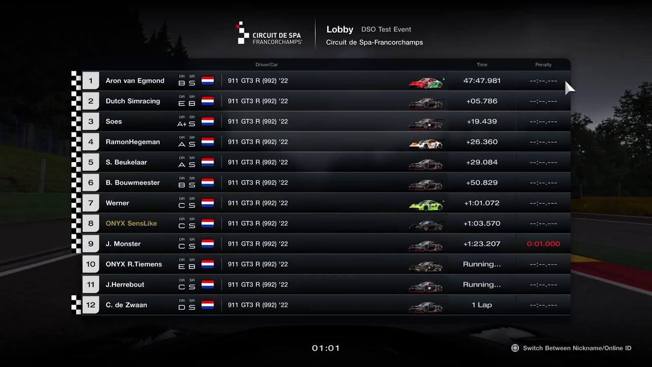 GT7 - Dutch Simracing - Test event
