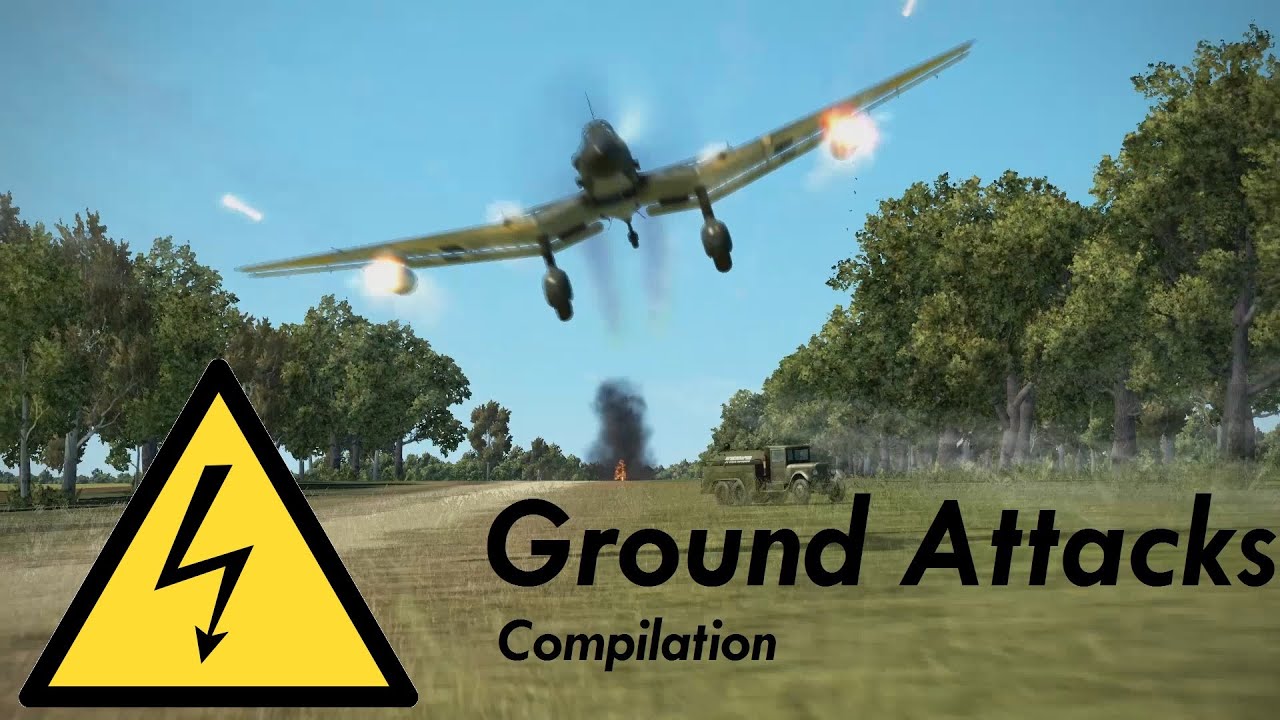 Ground Attacks Compilation. (IL-2 Great Battles, World War II Flight Simulator.)