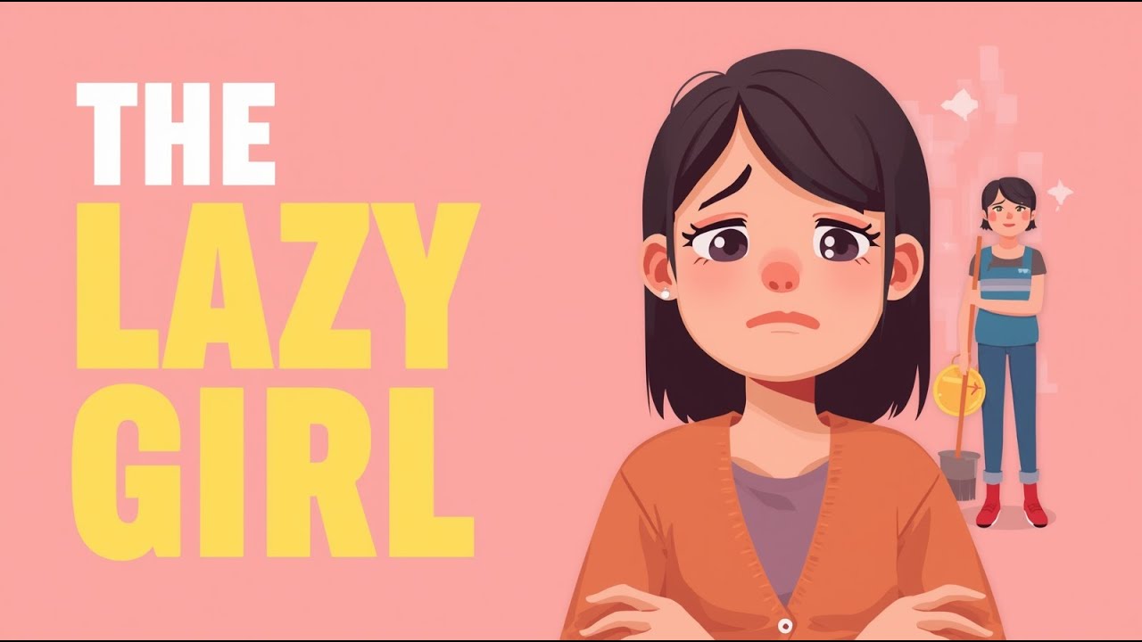 The Lazy Girl | Stories for Teenagers | English Listening Practice (A1–A2) Slow English & Shadowing