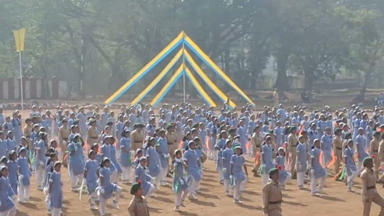 Republic day drill at police ground 