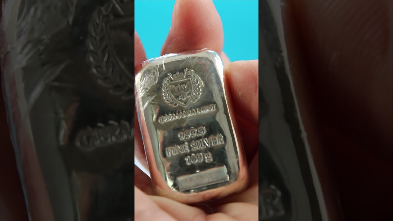 100 Gram Germania Mint Cast Silver Bar (One Chunky Bar!)