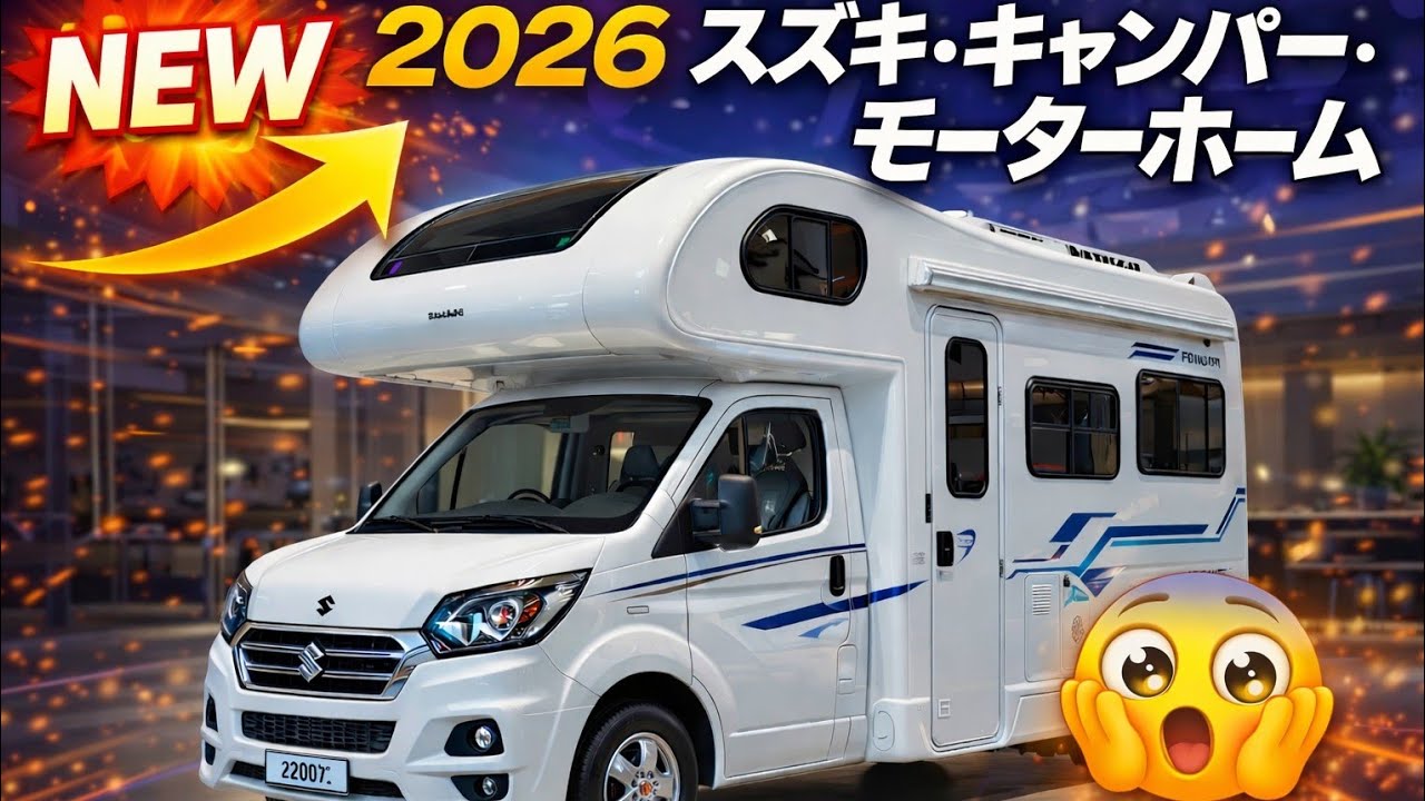 2026 スズキ・キャンパー・モーターホーム：ロードトリップとバンライフに最適なミニモーターホーム 🌍🚐