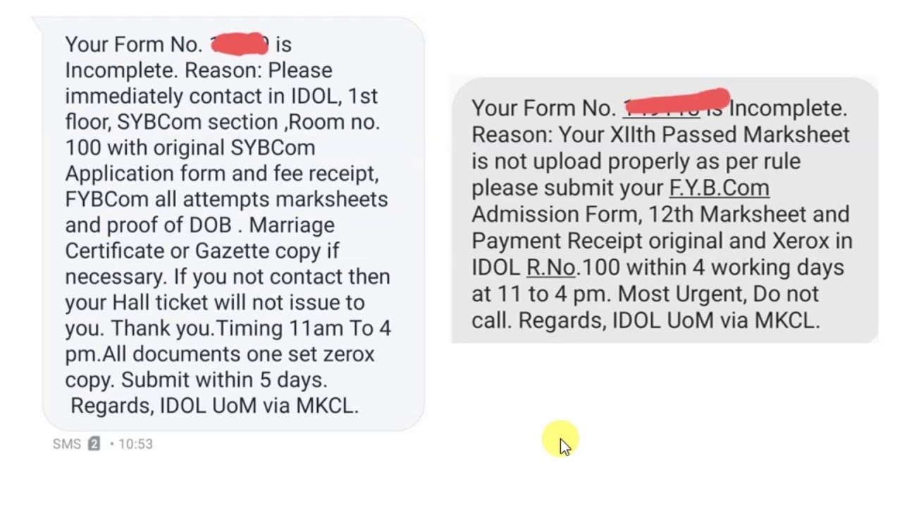 IDOL Admission 2020-21 | IDOl Form incomplete | IDOL Mumbai University | 2021