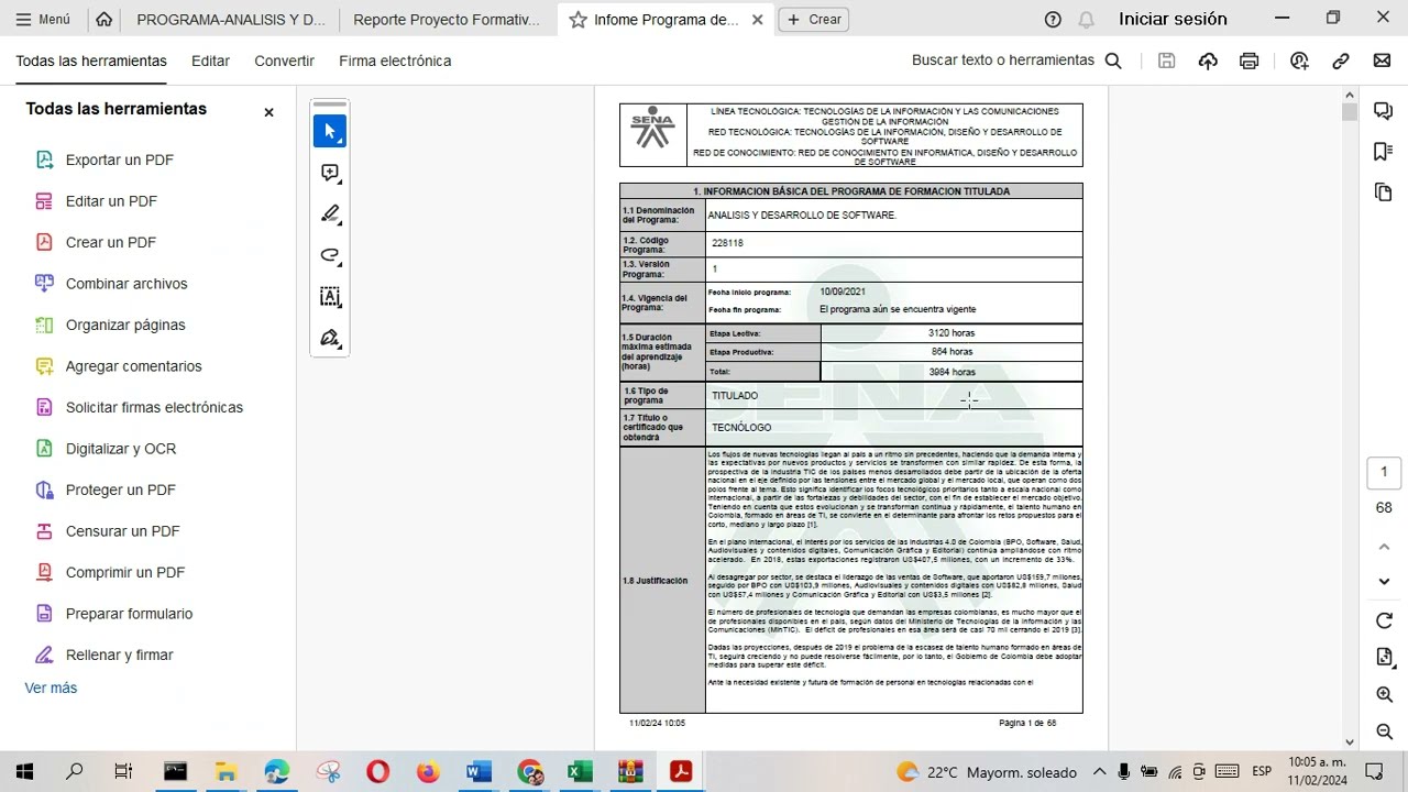 Como descargar el Diseño curricular y Proyecto Formativo SENA