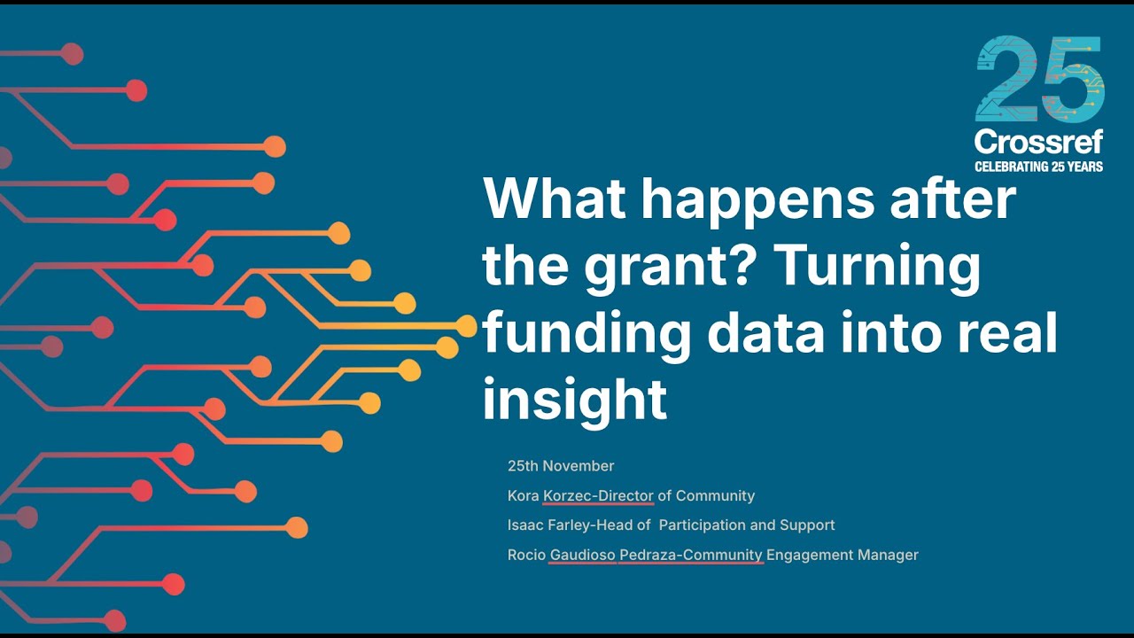What happens after the grant? Turning funding data into real insight