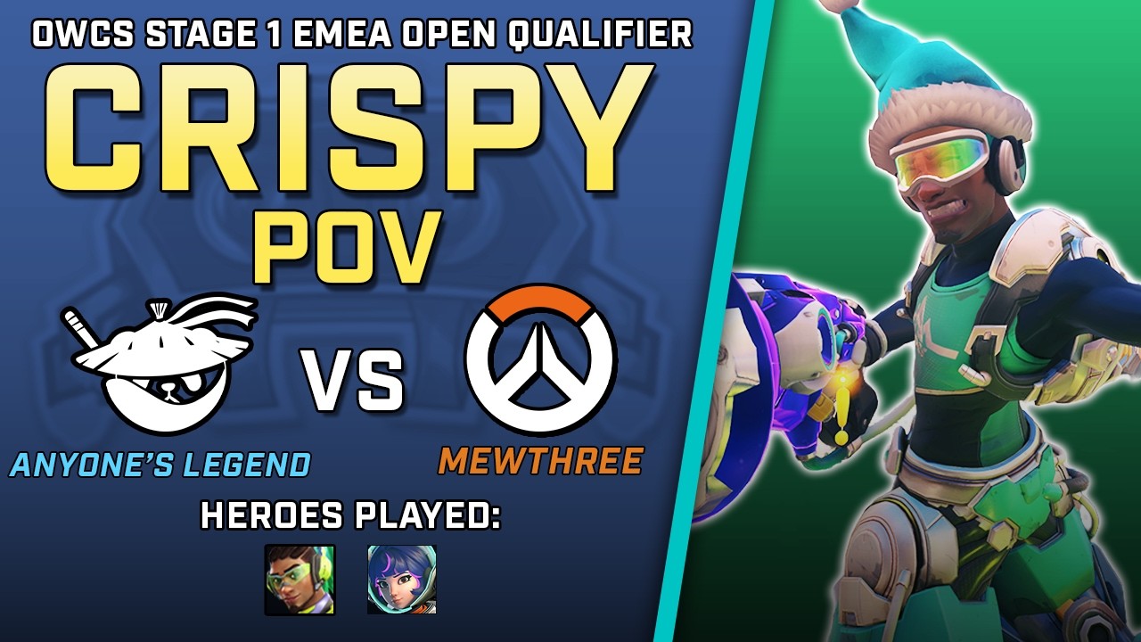 [ Crispy ] Boopin' and Movin' | Anyone's Legend vs Mewthree | OWCS Stage 1 EMEA Open Qualifier