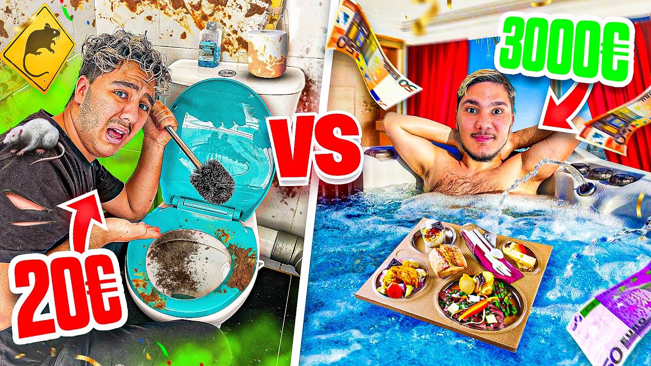 NUIT D’HÔTEL À 20€ VS NUIT D’HÔTEL À 3000€ !