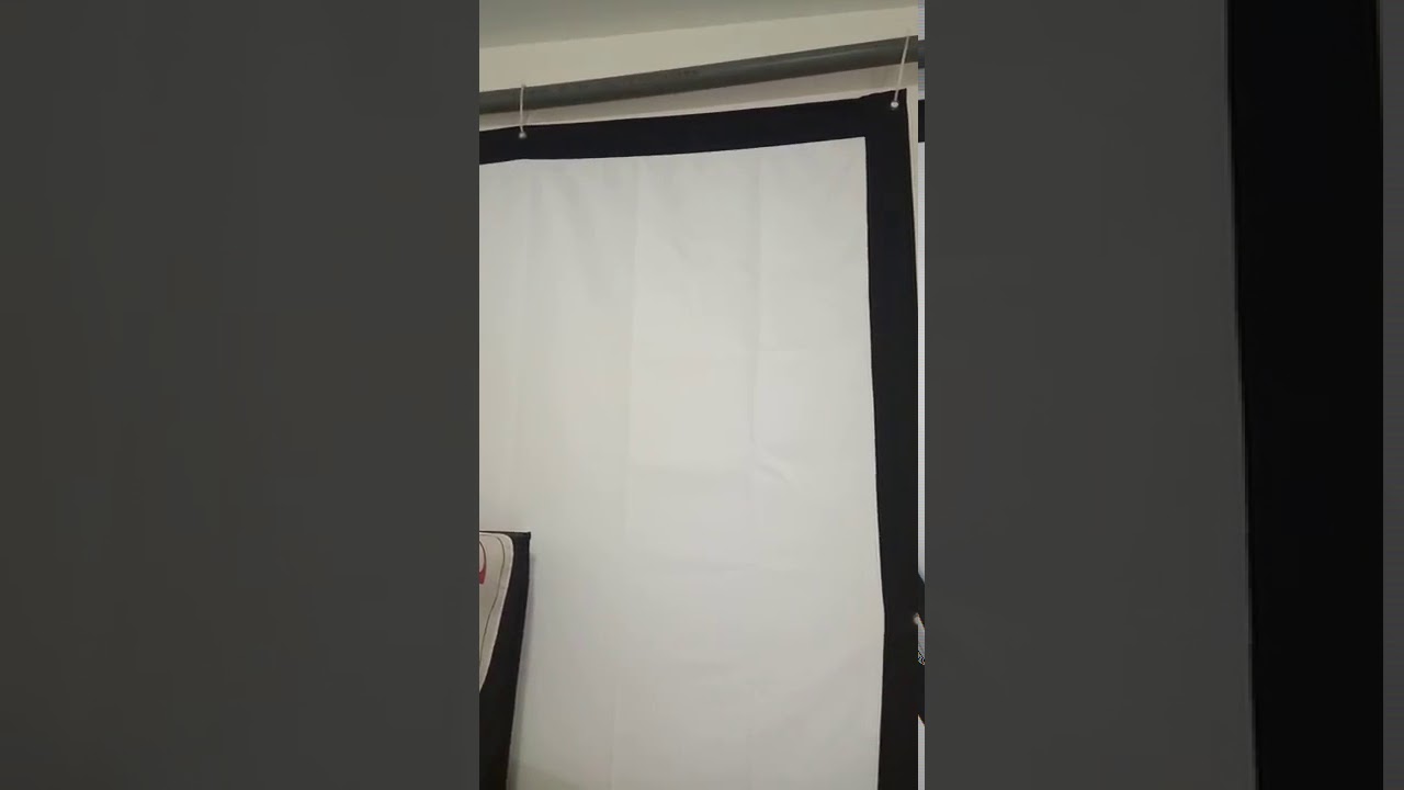 Excelvan 100 Inch 16:9 Collapsible White Portable Projector Cloth Screen [gearbest]