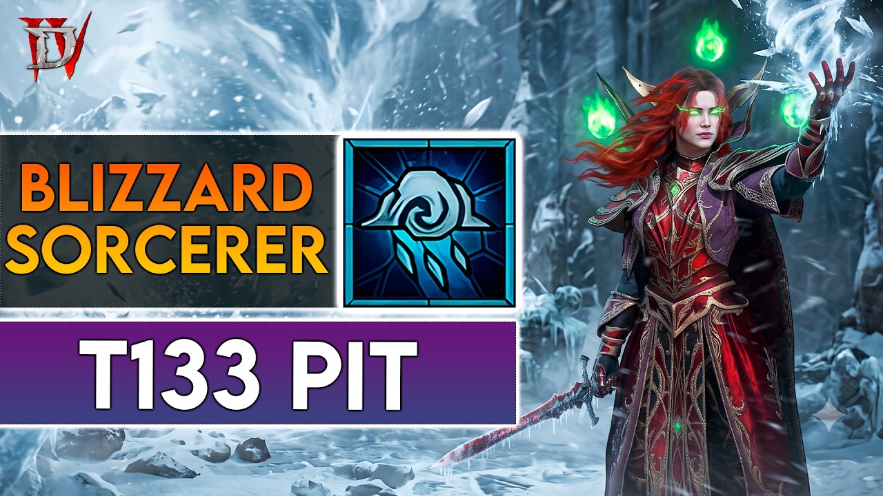 Blizzard Sorcerer This Off-Meta build is very solid! | T133 PIT Clear 12:59 | Diablo 4 Season 14