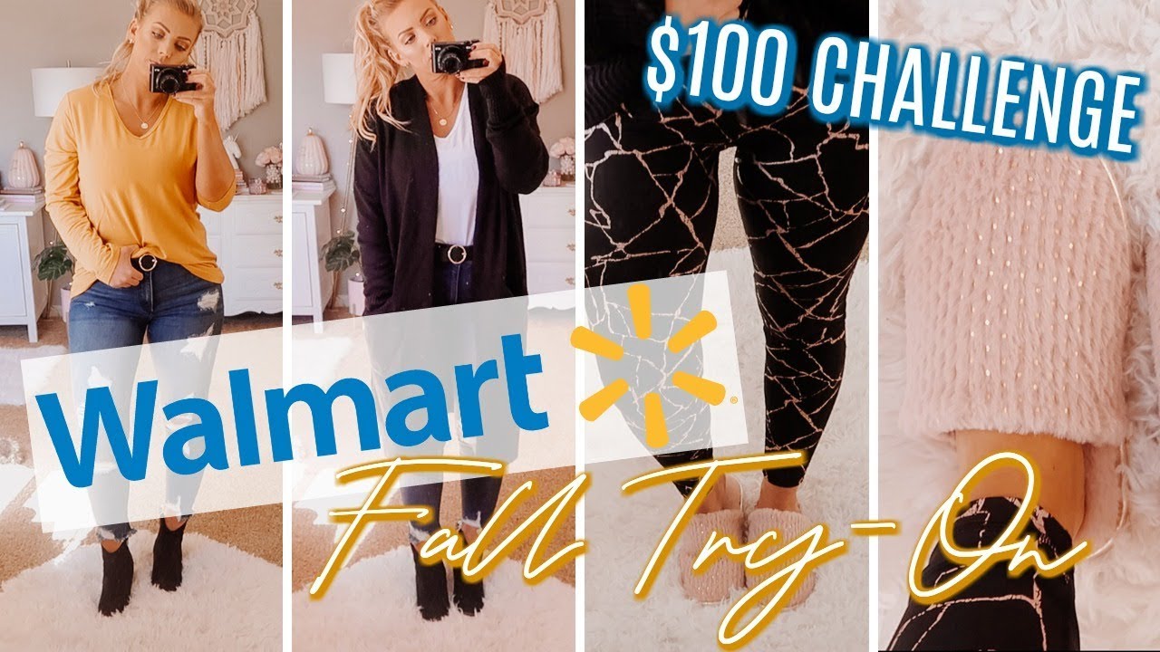 WALMART Fall TRY-ON Haul | $100 Challenge