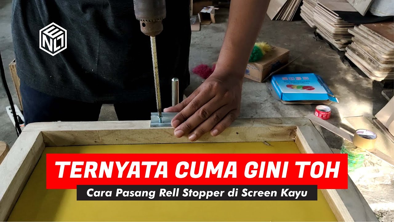 Cara mudah pasang Rell Alumunium Stopper screen Sablon