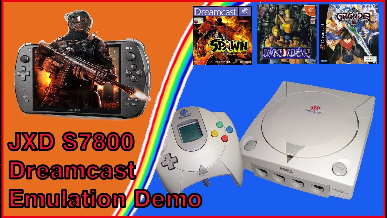 JXD s7800 Dreamcast Emulation Demo