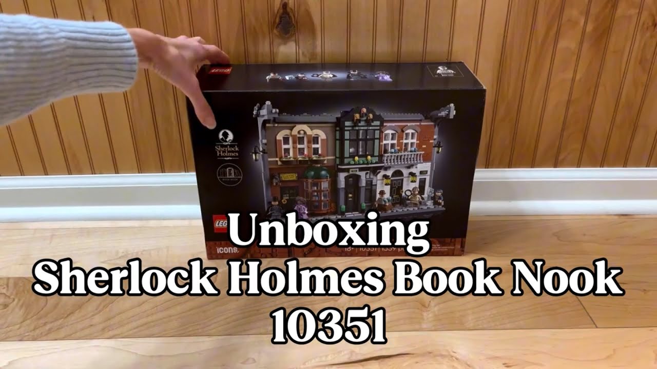 Unboxing LEGO Sherlock Holmes Book Nook 10351 Bag Count and Contents