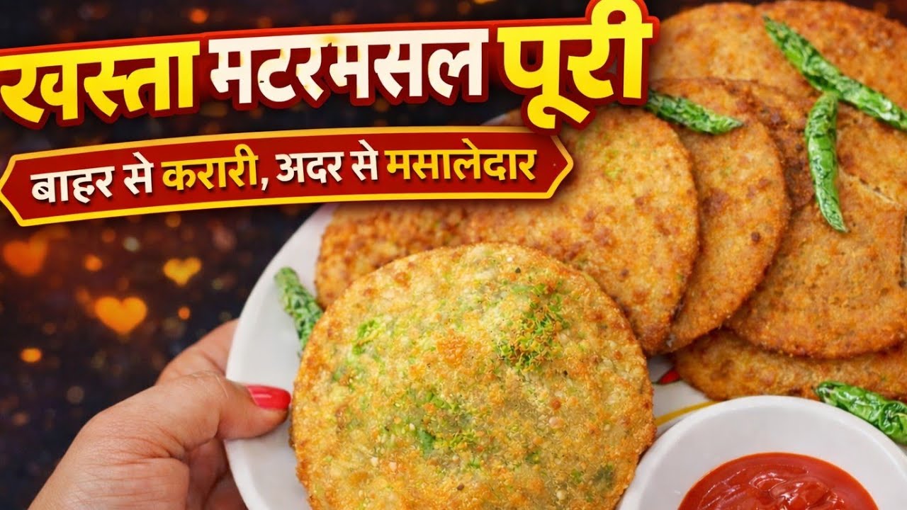 इफ्तारी पर तरीफें हो पाना तो एक बार मटर मसाला पूरी को जरूर बनाना है|GREEN PEA AND POHA RECIPE|HOLI 🫟