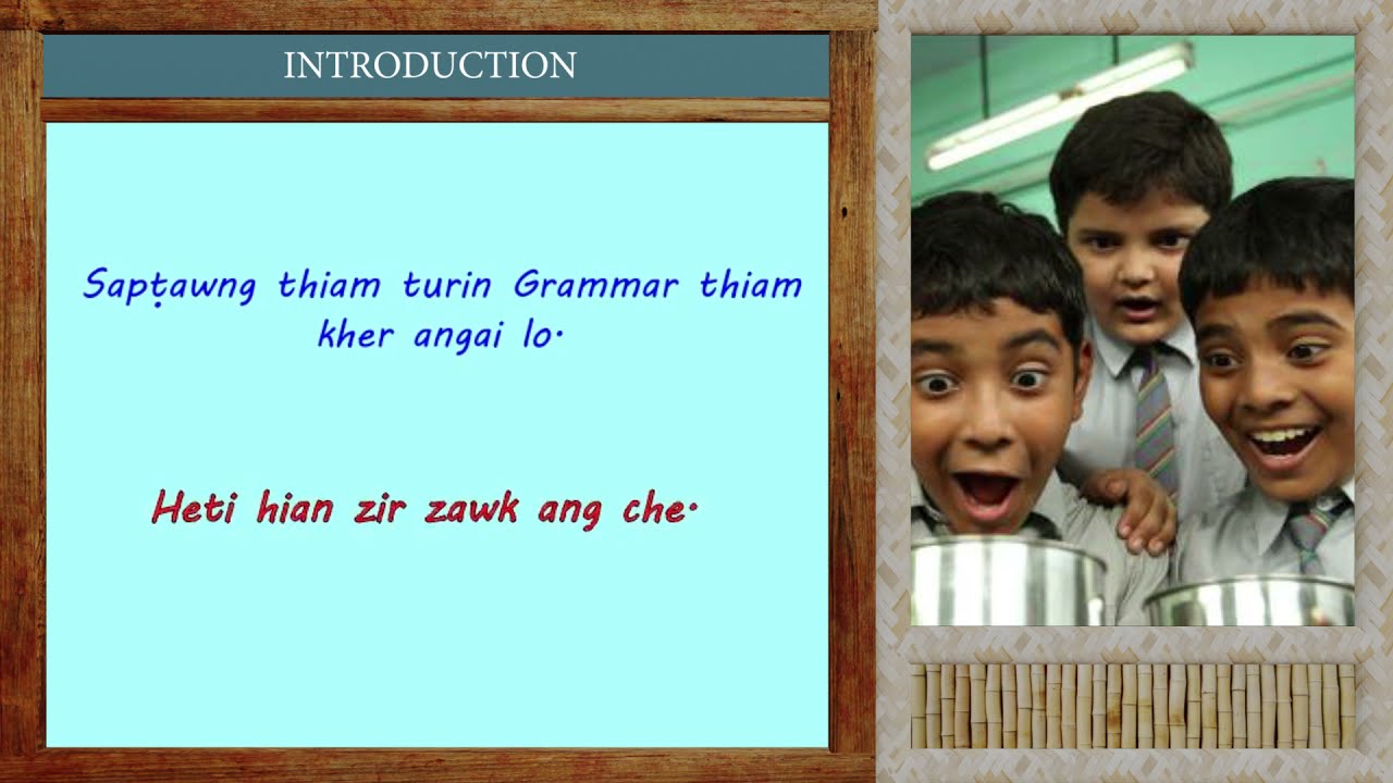 English Thiam Turin Grammar Thiam Kher a Ngai lo