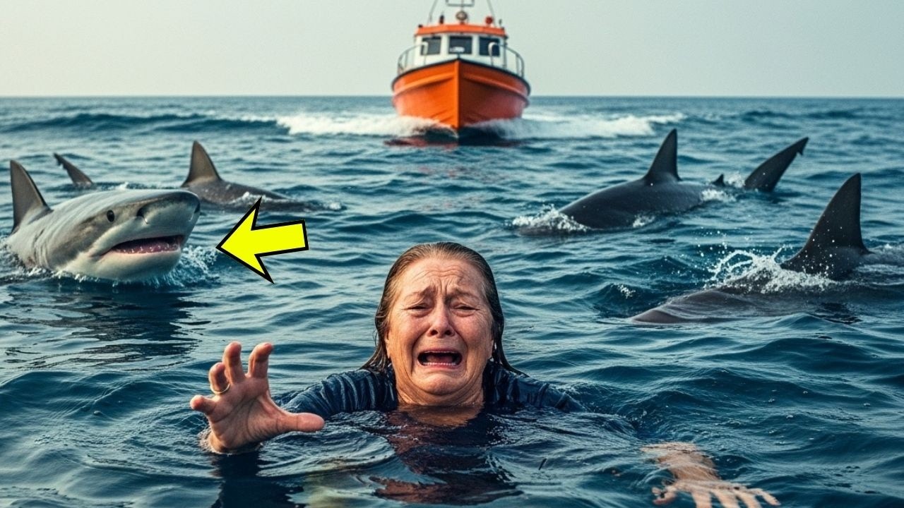 NETO GANANCIOSO ABANDONA SUA AVÓ NO MAR para ser DEVORADA, mas os TUBARÕES SE APROXIMAM e…