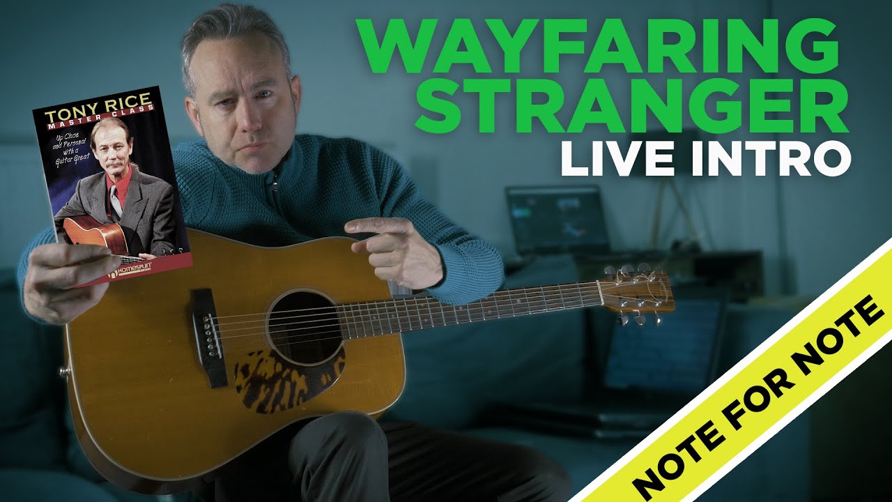 WAYFARING STRANGER TAB! A MUST LEARN!!! #tonyrice #bluegrassguitar  #chrisbrennanguitar