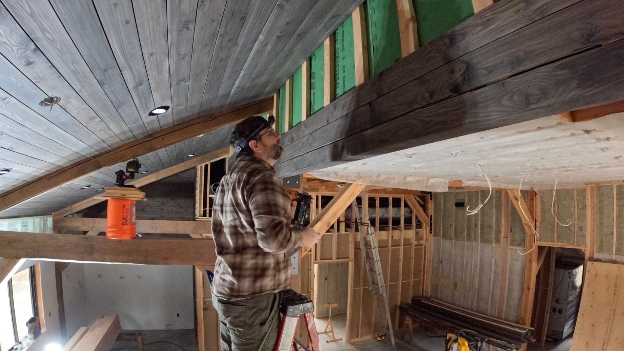 CHALLENGING Nickel Gap Angles And Spaces - Using Our Own Milled Lumber To Build NICKEL GAP Walls