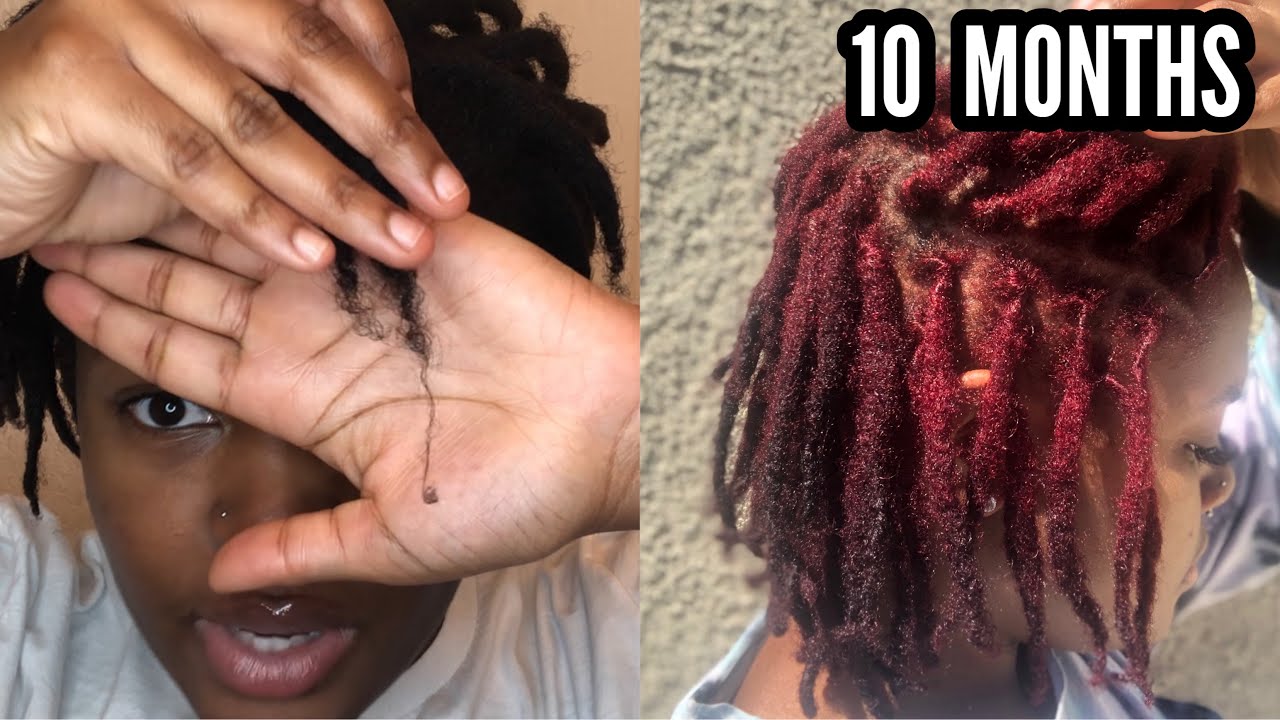 10 Month Loc Update with Pics and Videos | Dyed My Locs Red | What They Don't Tell You About Locs |