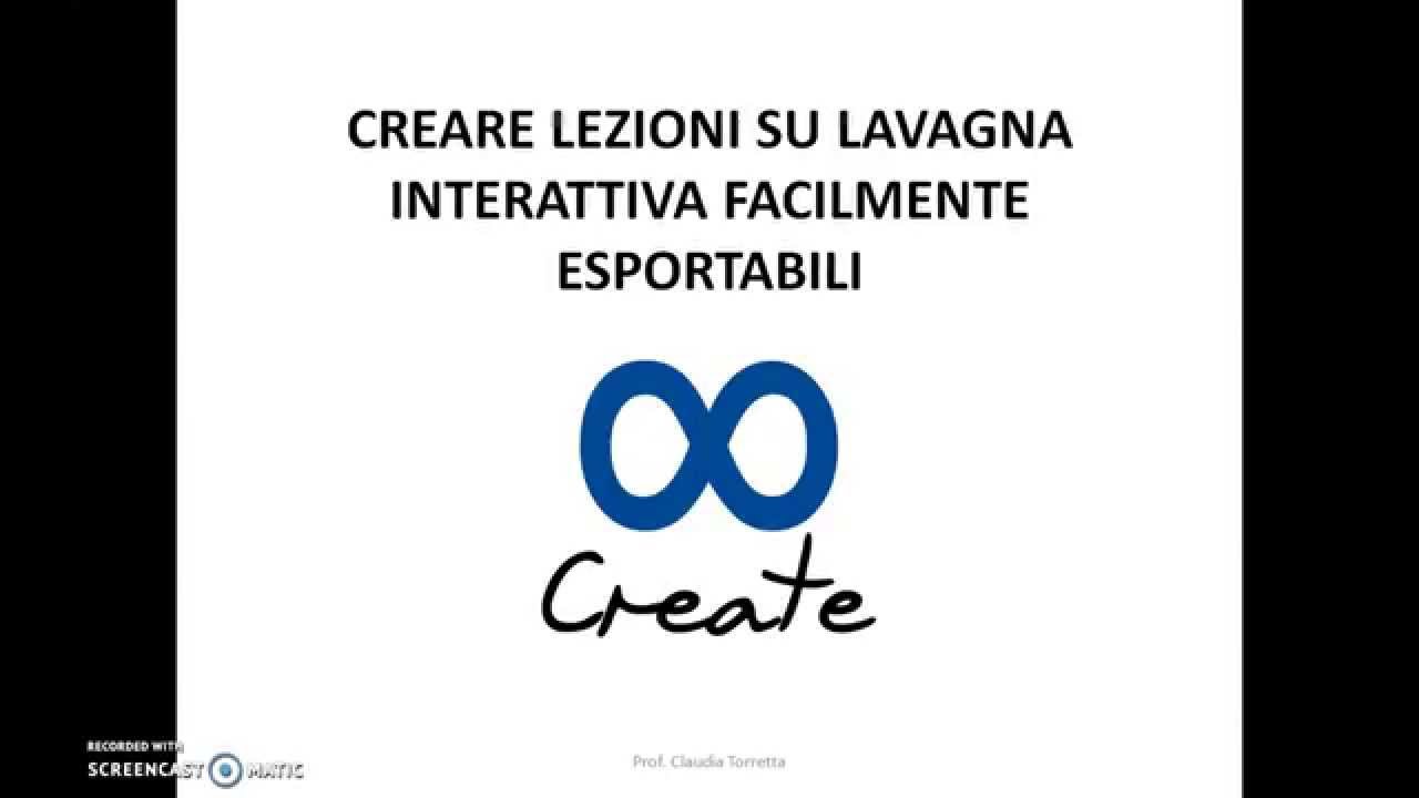 COME CREARE UNA LEZIONE CON LENSOO CREATE