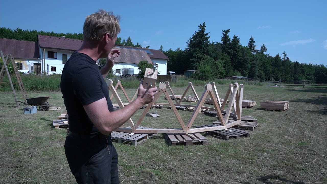 Geodätische Kuppel - Wald Holzbauen