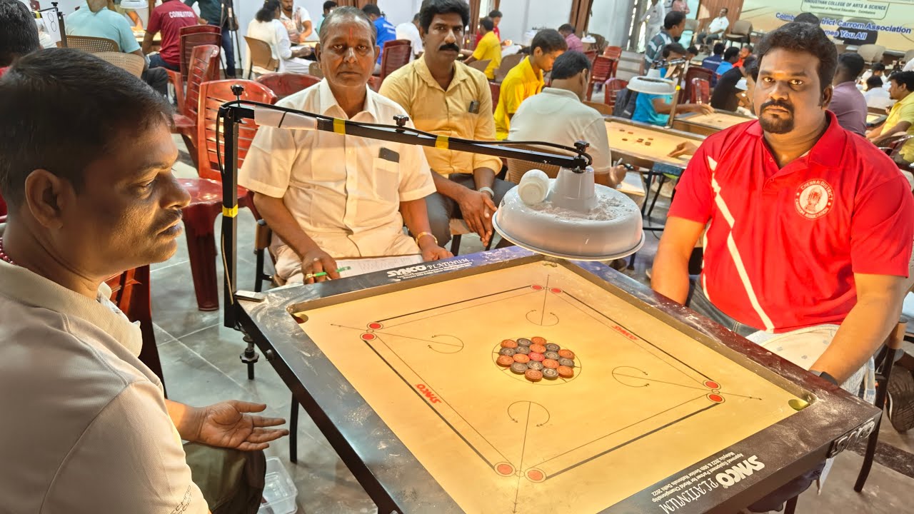 MEN SINGLES PRE PQ-5 | RADHAKRISHNAN VS PREM KUMAR | 64th TAMILNADU STATE RANKING CARROM MATCH #CDCA