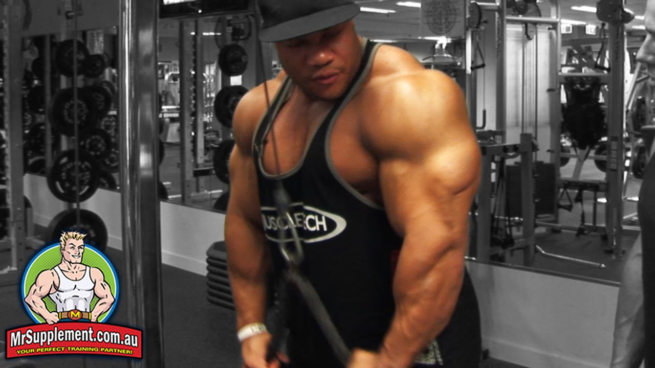 Phil Heath's Rope Tricep Press Down | Tricep Exercise #1