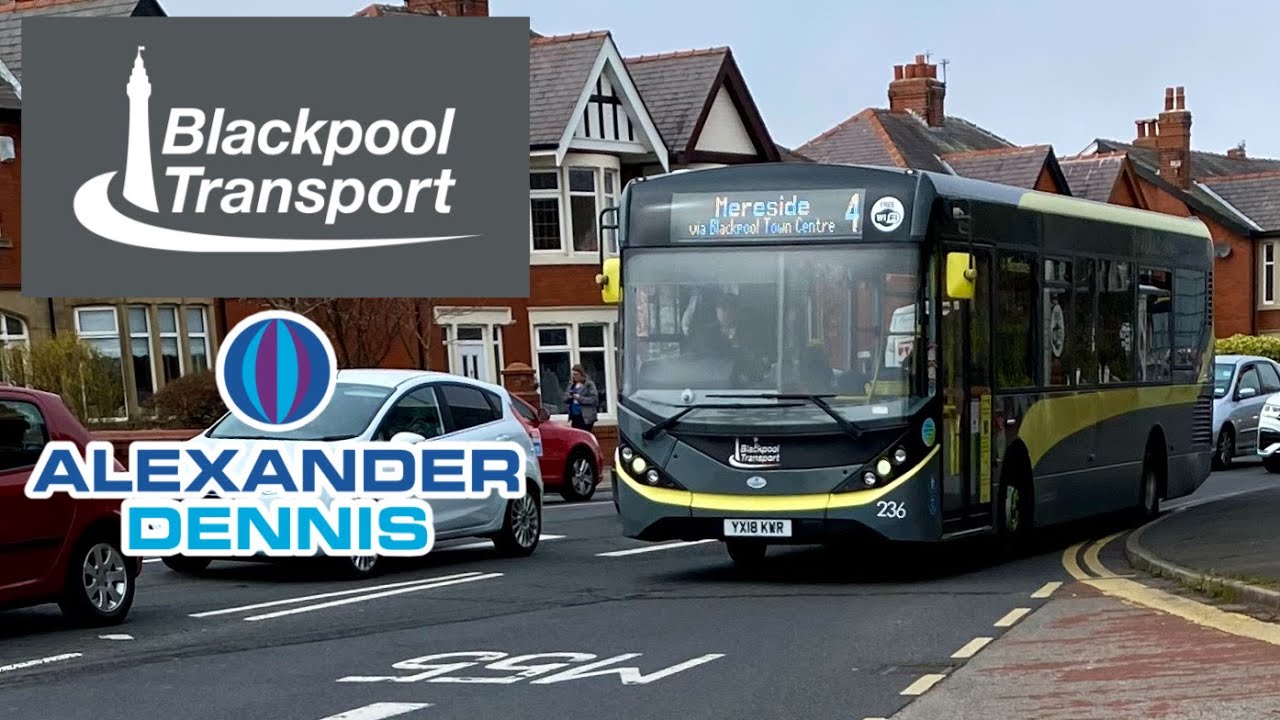 [Blackpool Transport: 4 Cleveleys to Mereside] Alexander Dennis Enviro200MMC (236/YX18KWR)