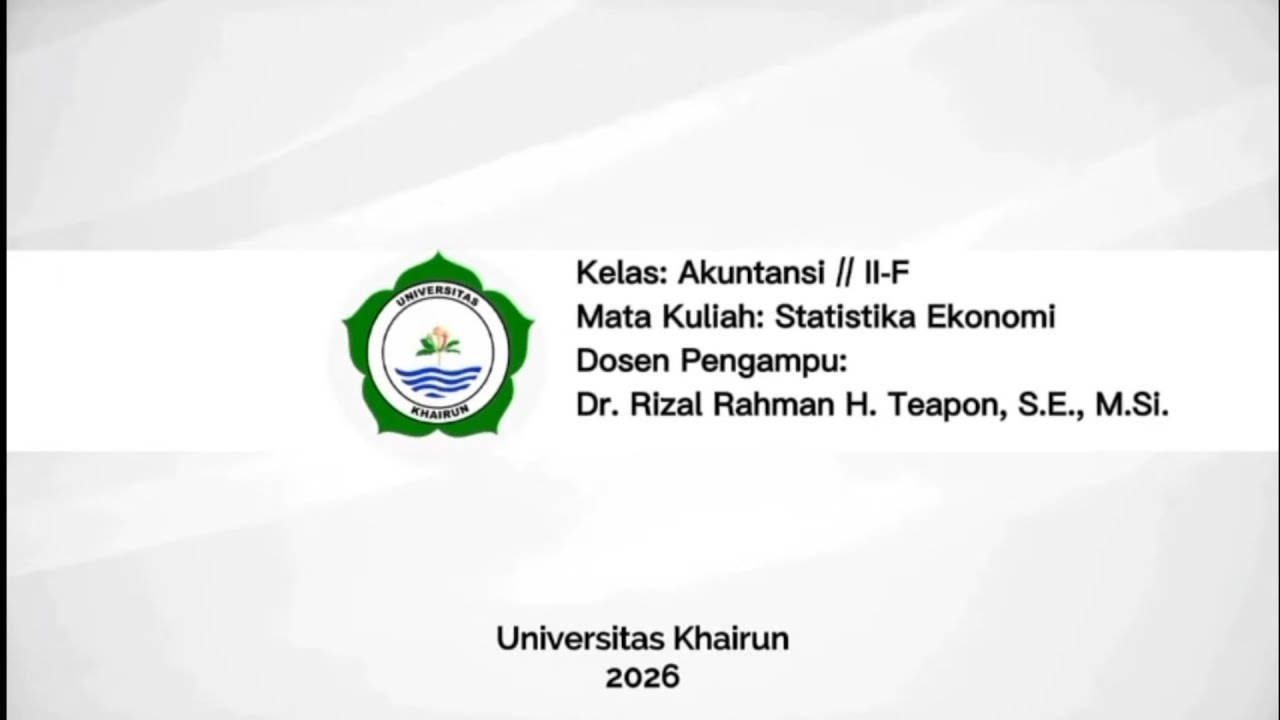 Meringkas Data Kuantitatif: Statistika Ekonomi
