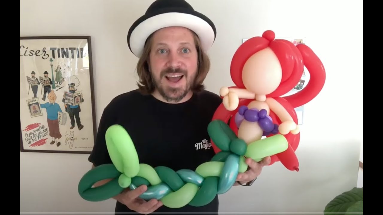 Princess Ariel Balloon Twisting Tutorial
