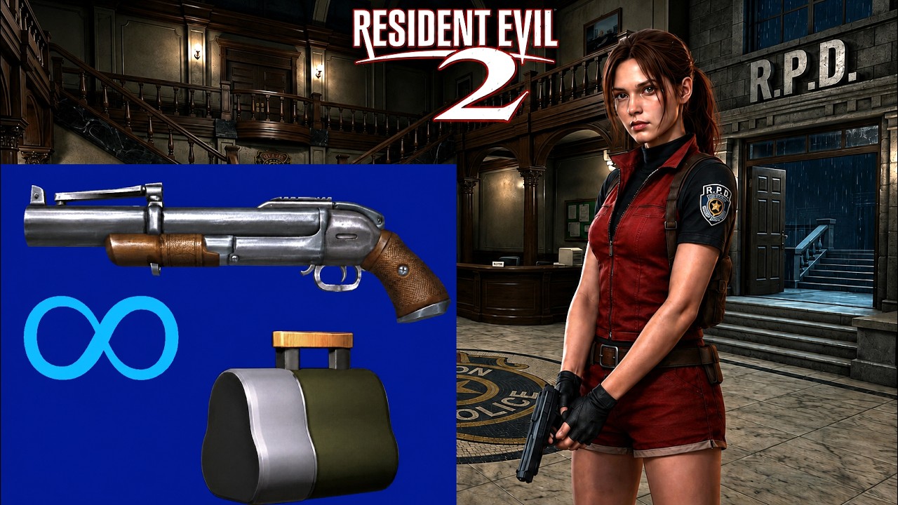 Resident Evil 2: Original (1998) - Infinite Explosive Grenade Launcher Only Full Game Walkthrough