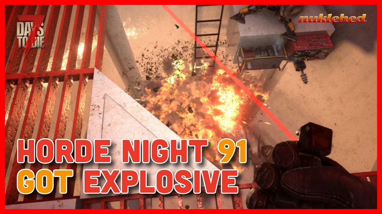 Can the Day 91 Horde Even Make a Dent? 7 Days to Die #gaming