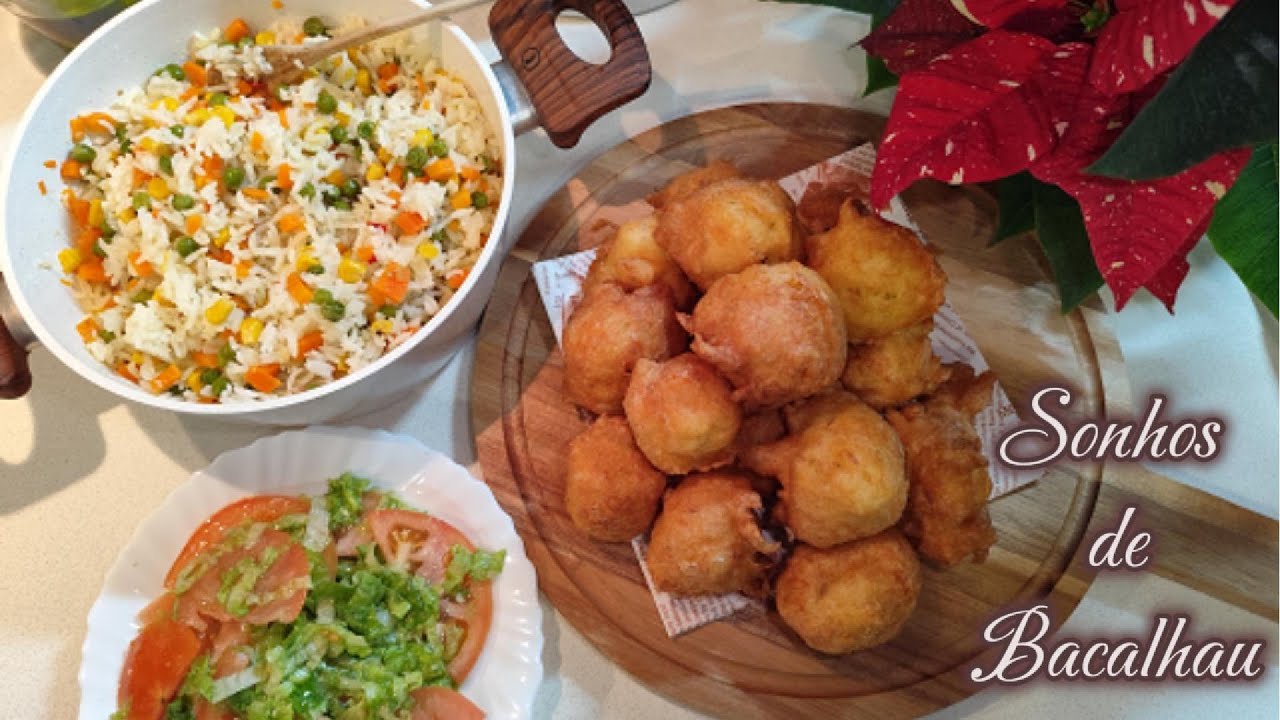 Sonhos de bacalhau (tradição portuguesa)