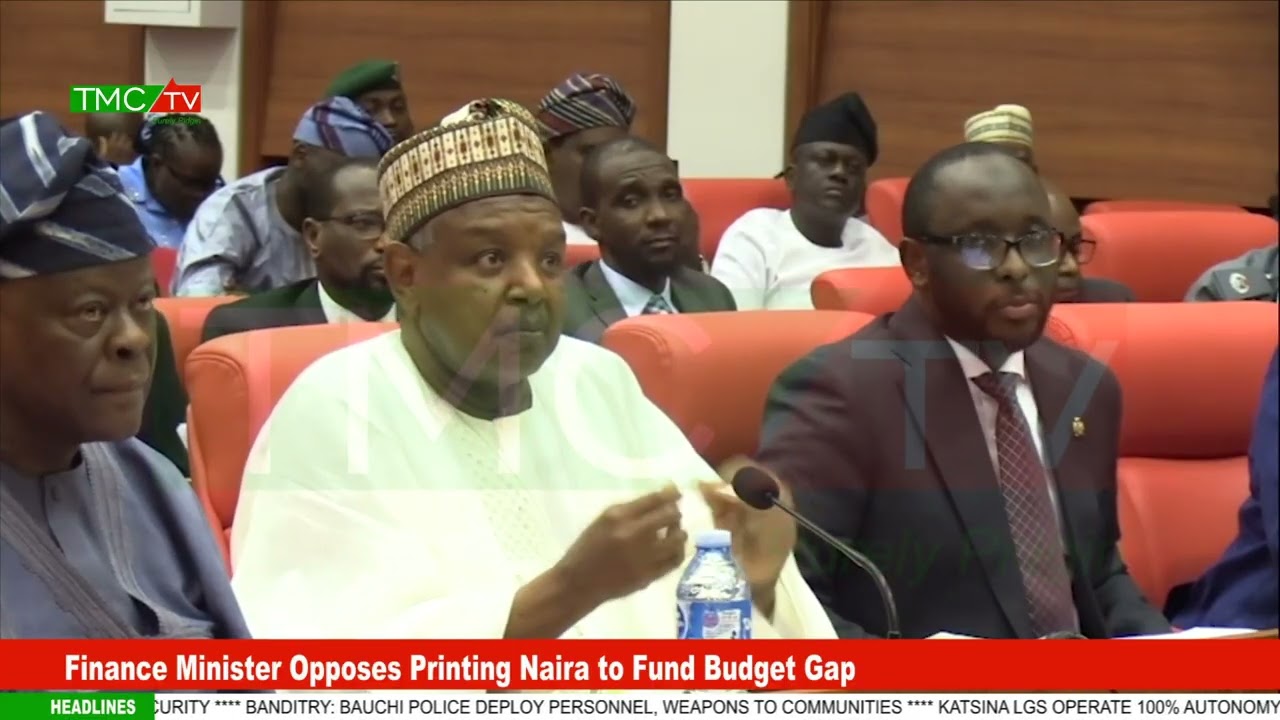 Finance Minister Opposes Printing Naira to Fund Budget Gap