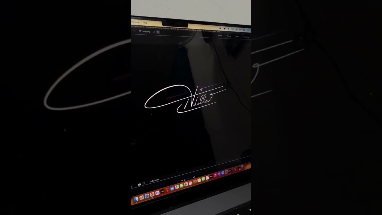 Elegant Signature Logo Animation in After Effects | Cinematic Reveal