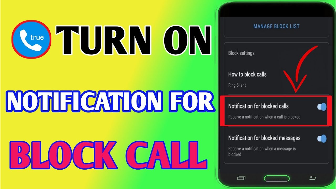 How To Turn On Notifications For Blocked Calls On Truecaller // Truecaller Block Calls Notification
