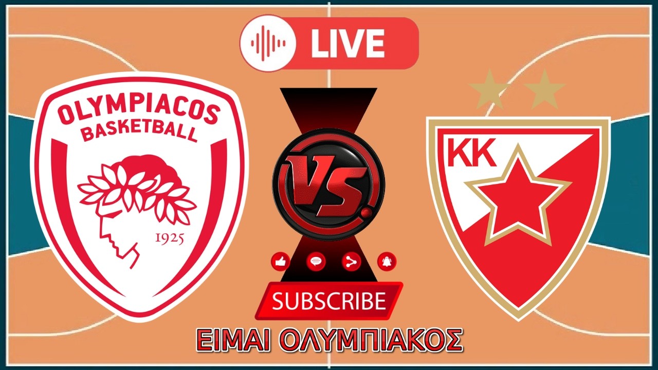 ΟΛΥΜΠΙΑΚΟΣ - ΕΡΥΘΡΟΣ ΑΣΤΕΡΑΣ (12/02/2026) LIVE ΑΓΩΝΑΣ EUROLEAGUE #ΕιμαιΟΛΥΜΠΙΑΚΟΣ