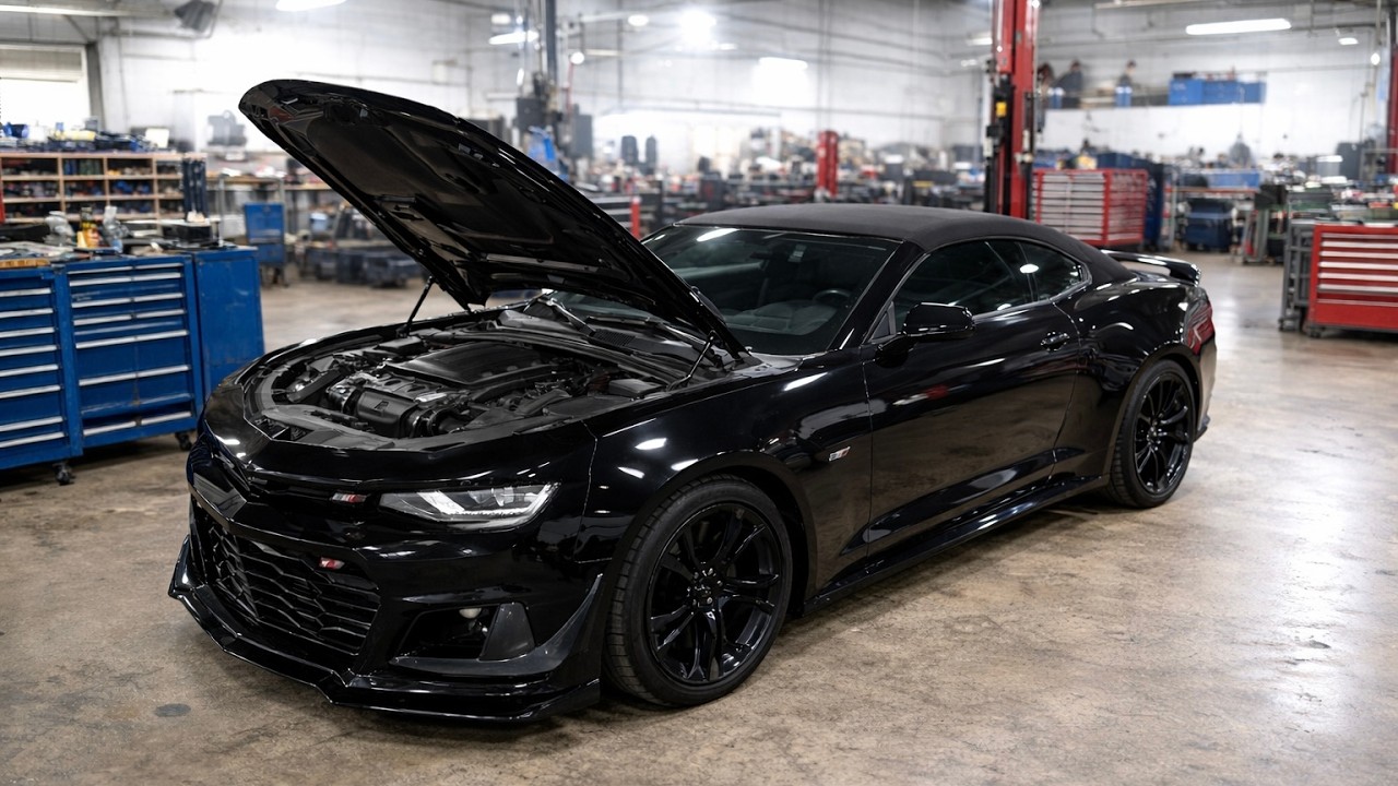 FINALLY PUT THE ZL1 1LE FRONT BUMPER CONVERSION AND MY NEW SS CAMARO!!