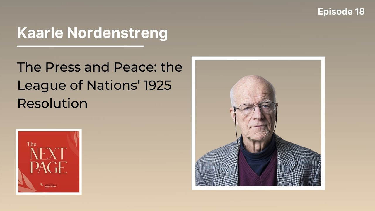 The Press and Peace: The League of Nations' 1925 Resolution