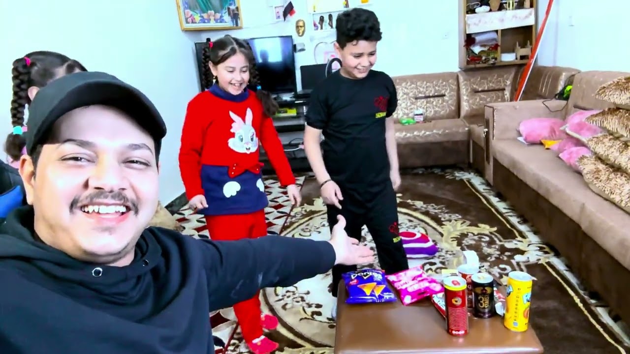 تحدي السرعه والذكاء احمر ازرق شوفو عسوله سوت بالاطفال