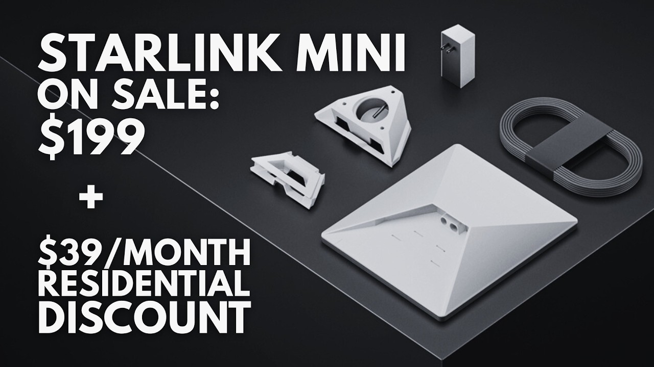 Цена Starlink Mini снижена до 199 долларов + новые скидки на подключение к сети для частных домов.