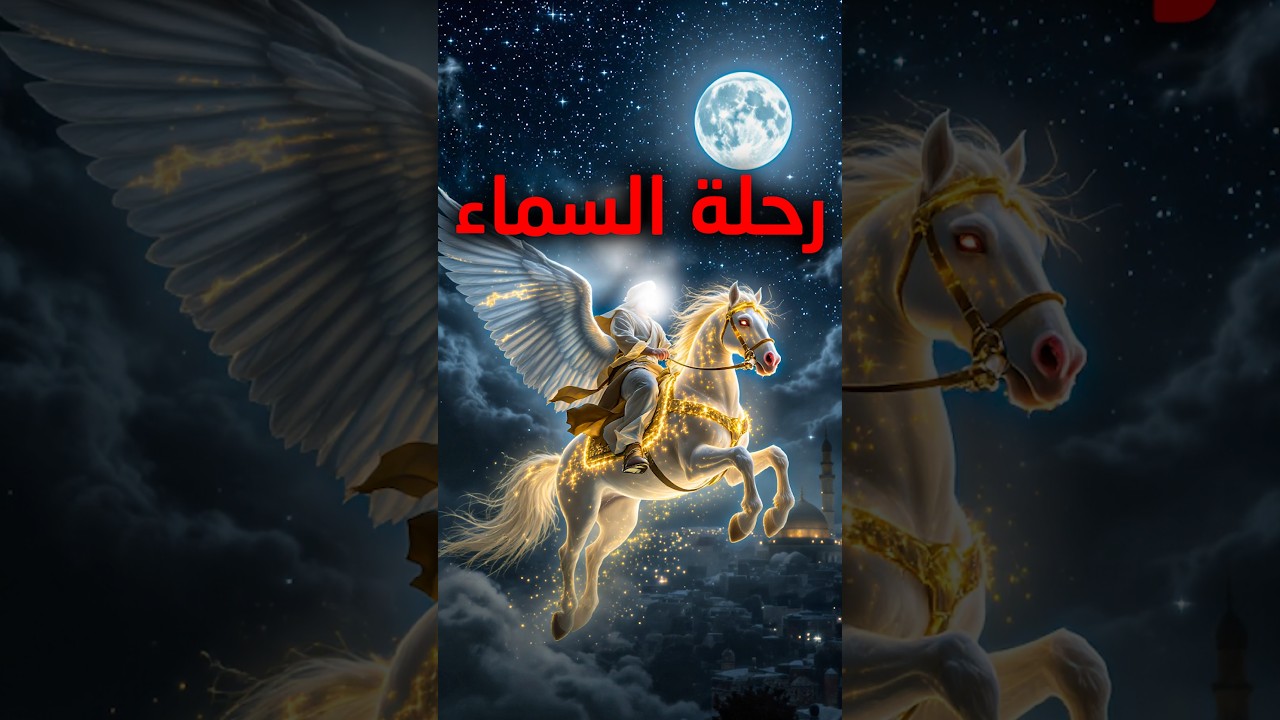 🔥 جبريل يوقظ النبي محمد في منتصف الليل&hellip; والرحلة التي تلت ذلك ستذهلك! 🌌🐎🕊️
