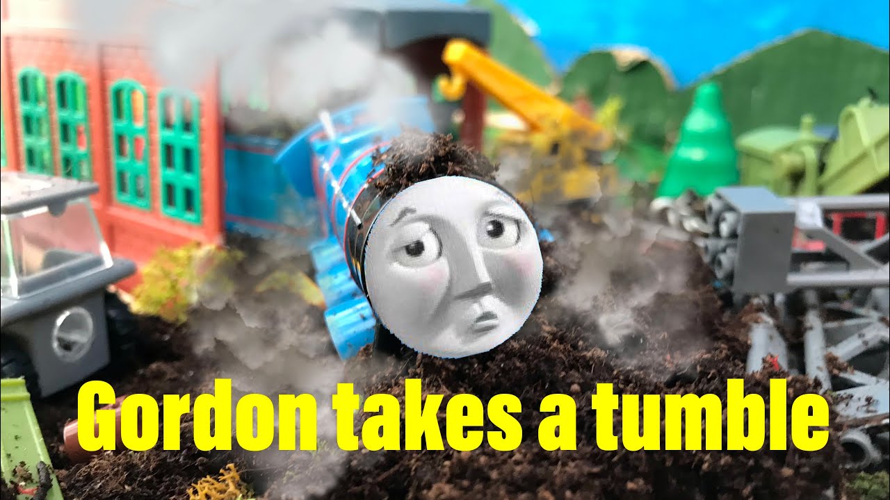 Gordon takes a tumble